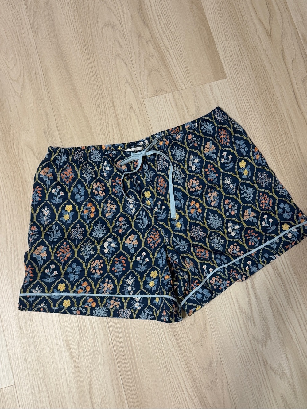 Rifle Paper Co. x The Company Store Pajama shorts bottoms wildflowers floral XL